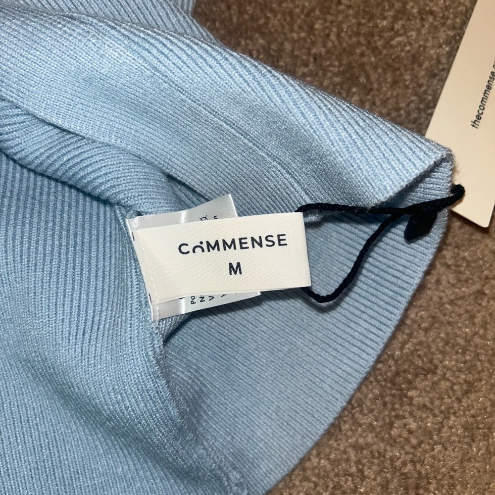 Commense Light Blue Sleeveless Top with Gold Accent - Picture 3 of 4